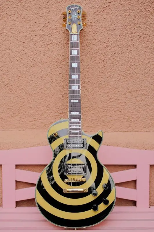 Les Paul Custom Zakk Wylde Bullseye Antique Ivory